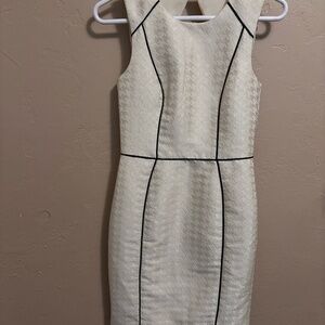 H&M Cream with black lines dress size 4